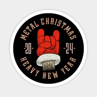 Metal Christmas & Heavy New Year 2024 - Merry Xmas Magnet